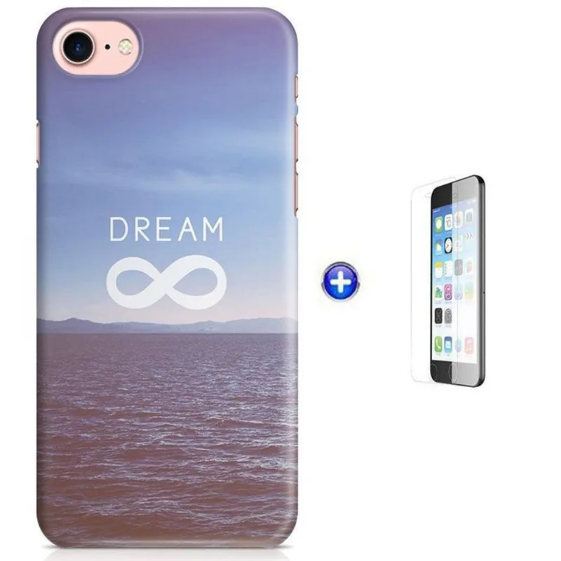 Kit Capa iPhone 7 - 4,7' Dream Sonho + Pel Vidro (BD50)