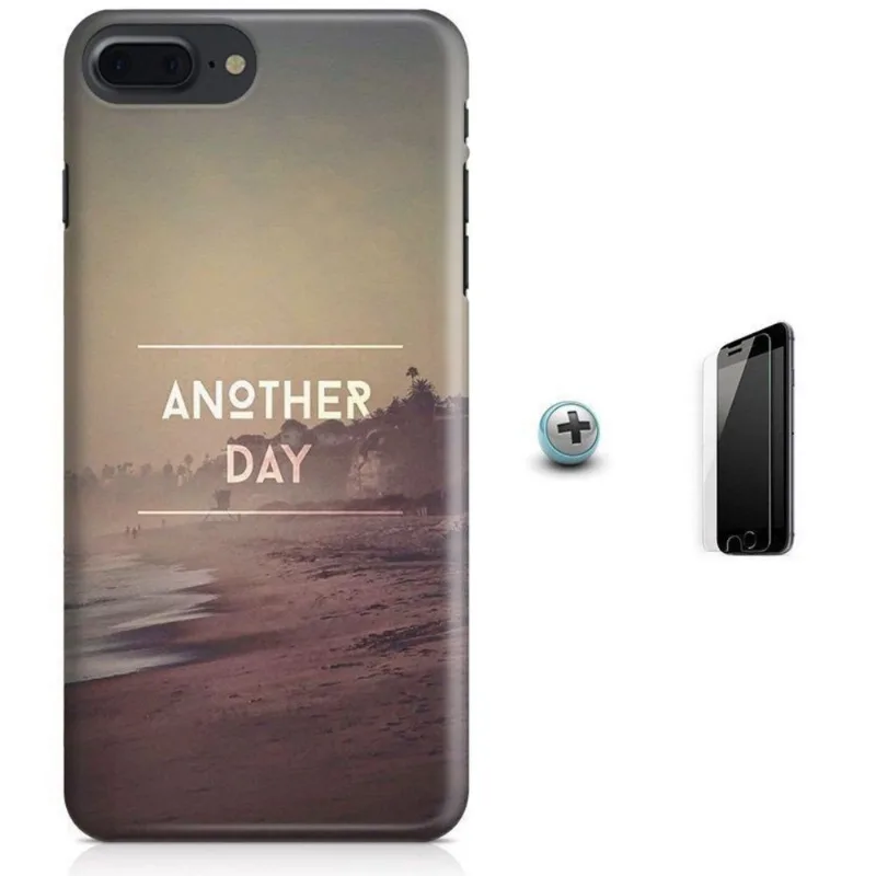 Kit Capa iPhone 7 Plus - Another Day + Pel Vidro (BD50)