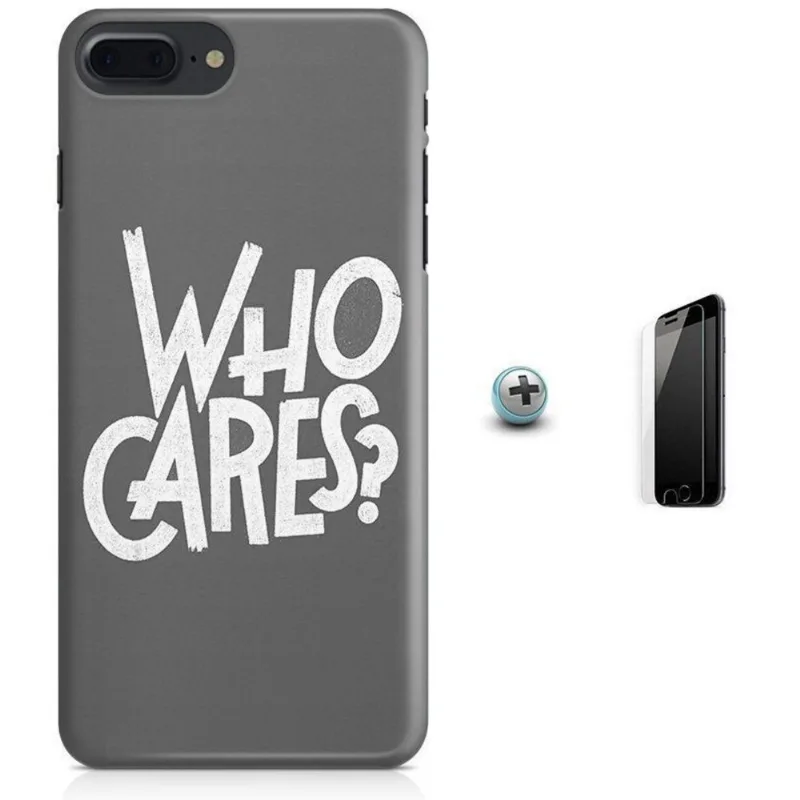 Kit Capa iPhone 7 Plus - Quem se importa? + Pel Vidro B52