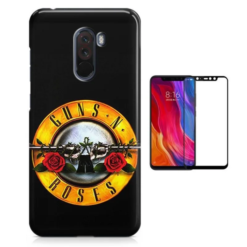 Kit Capa Xiaomi Pocophone F1 Guns n' Roses + Pel (BD01)