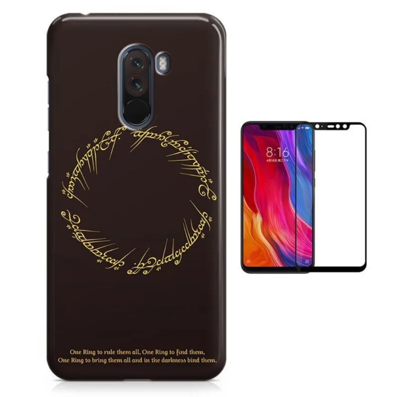 Kit Capa Xiaomi Pocophone F1 O Senhor dos Aneis + Pel