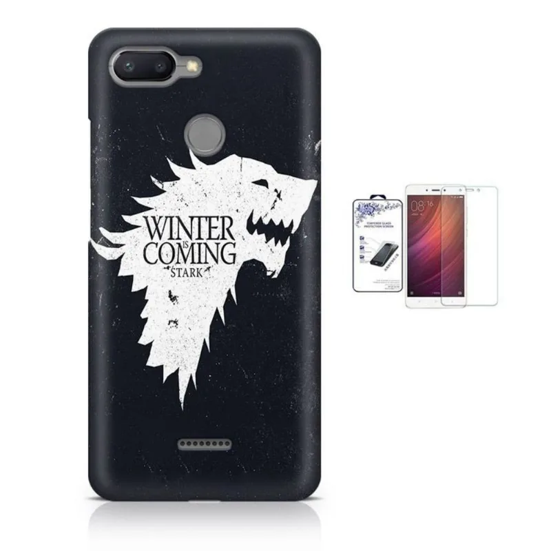 Kit Capa Xiaomi Redmi 6 GOT Game of Thrones + Pel (BD01)
