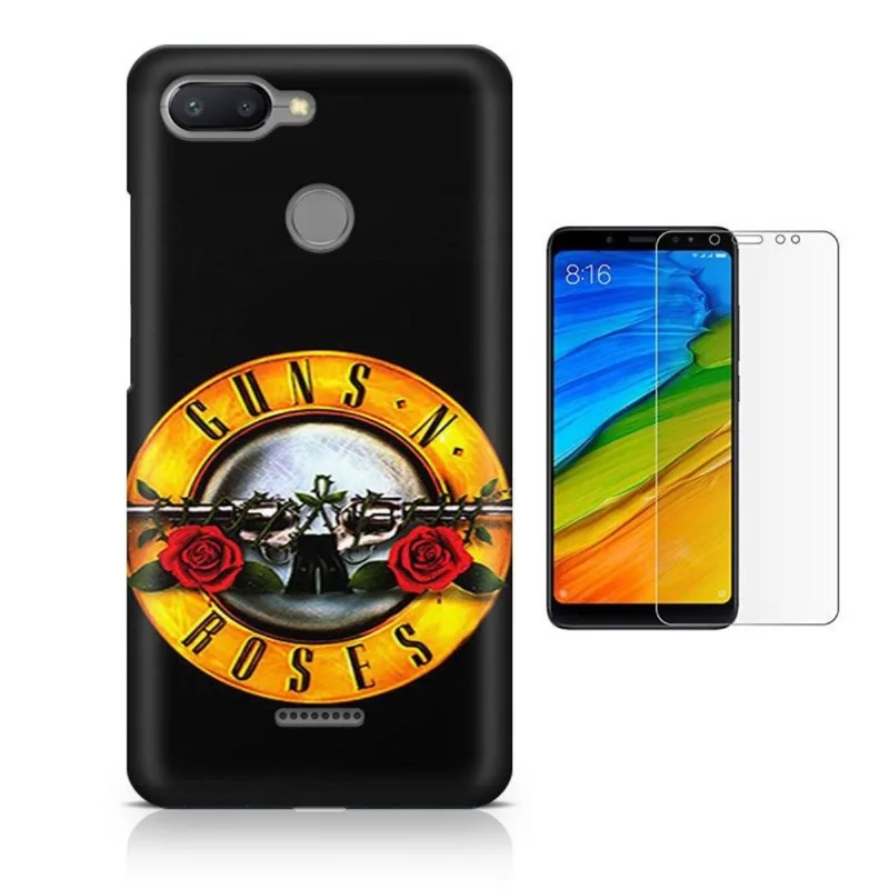 Kit Capa Xiaomi Redmi 6 Guns n' Roses + Pel (BD01)