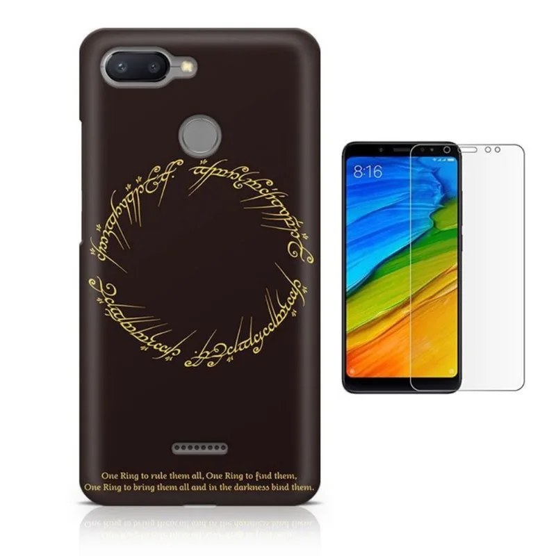 Kit Capa Xiaomi Redmi 6 O Senhor dos Aneis + Pel