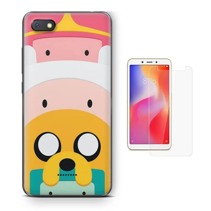 Kit Capa Xiaomi Redmi 6A Adventure Time + Pel (BD02)
