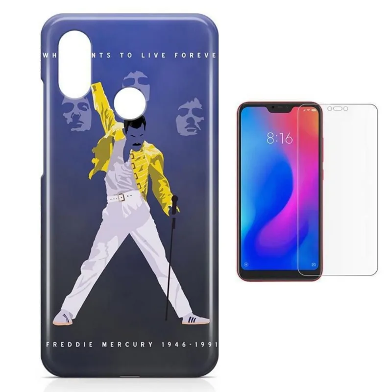 Kit Capa Xiaomi Redmi Note 6 Pro Freedie Queen + Pel