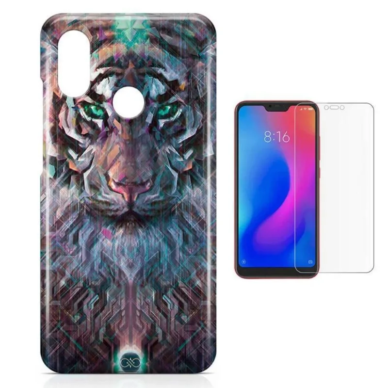 Kit Capa Xiaomi Mi 8/ Mi 8 Pro Wolf Lobo + Pel (BD01)