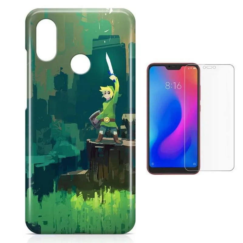 Kit Capa Case TPU Xiaomi Mi 8/ Mi 8 Pro The Legend of Zelda Link (BD01)
