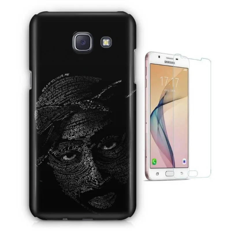 Kit Capa Galaxy J5 Prime Tupac + Pel (BD01)