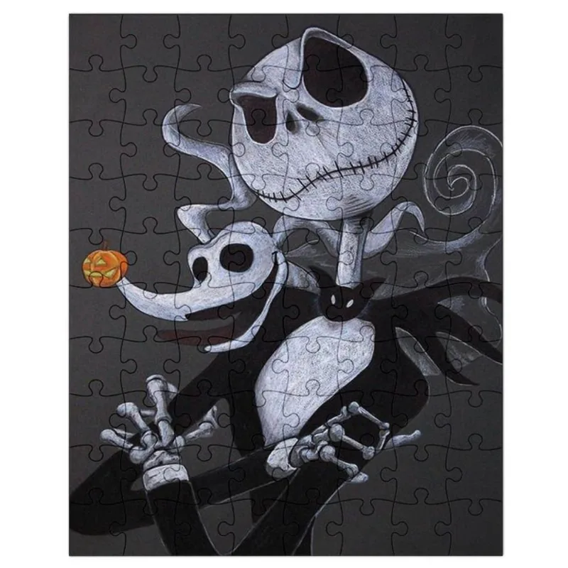 Quebra-Cabeça Personalizado 90 Peças - 30 cm x 20 cm O Estranho Mundo de Jack (BD67)