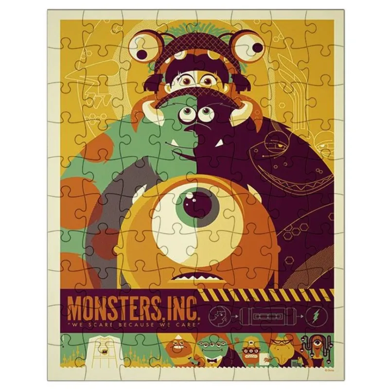 Quebra-Cabeça Personalizado 90 Peças - 30 cm x 20 cm MONSTROS SA