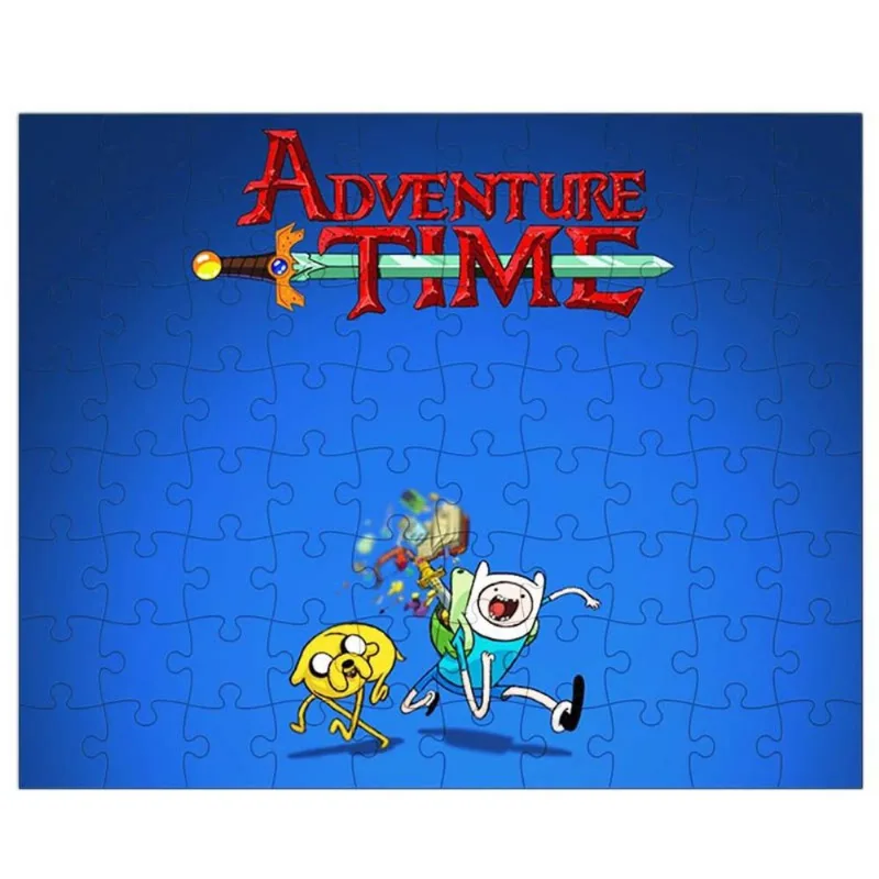 Quebra-Cabeça Personalizado 90 Peças - 20 cm x 30 cm Adventure Time (BD30)