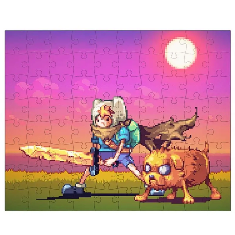Quebra-Cabeça Personalizado 90 Peças - 20 cm x 30 cm Adventure Time (BD60)