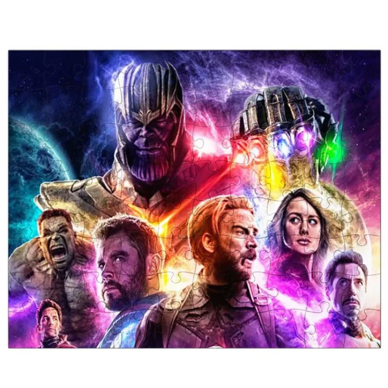 Quebra-Cabeça Personalizado 90 Peças - 20 cm x 30 cm Marvel Thanos Vingadores (BD61)
