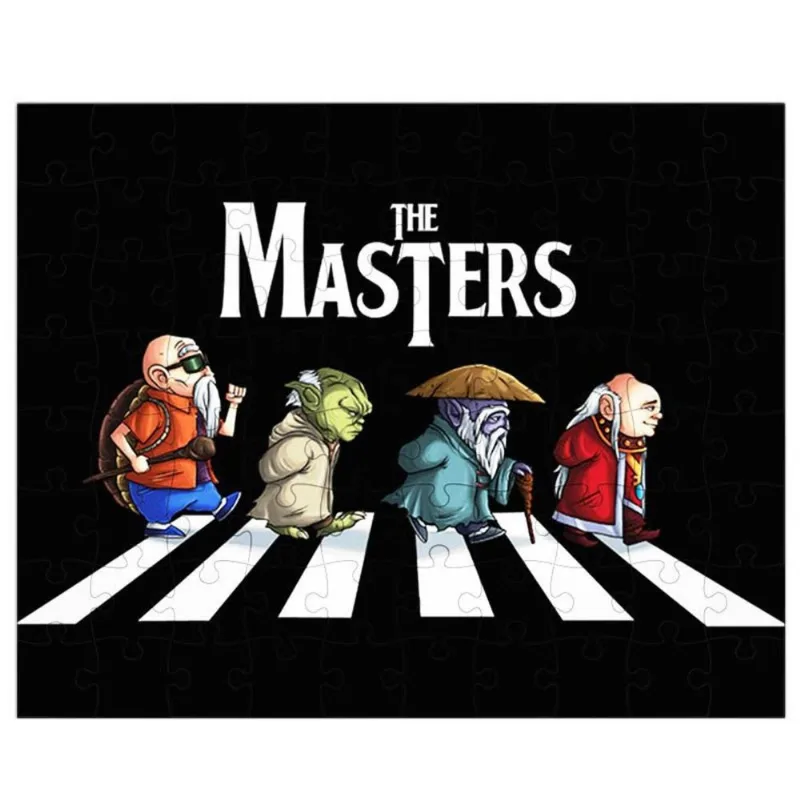 Quebra-Cabeça Personalizado 90 Peças - 20 cm x 30 cm Mestres Yoda Kame Magos (BD61)
