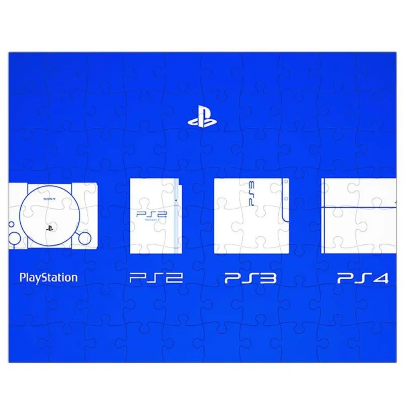 Quebra-Cabeça Personalizado 90 Peças - 20 cm x 30 cm Playstation Sony (BD61)