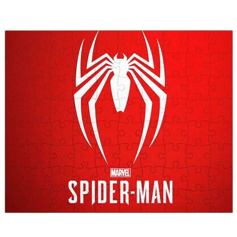 Quebra-Cabeça Personalizado 90 Peças - 20 cm x 30 cm Sony Playstation Homem Aranha Spider (BD61)