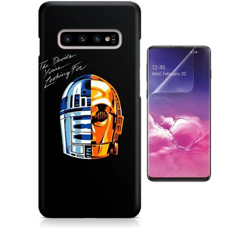 Kit Capa S10 Daft Punk Star Wars + Pel Vidro BD1