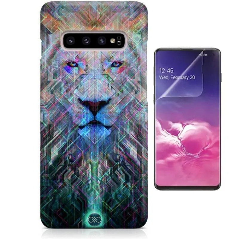 Kit Capa S10 Lion + Pel Vidro BD1