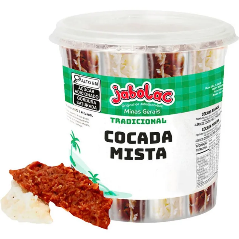 Doce Jabolac Cocada Mista 25x40g