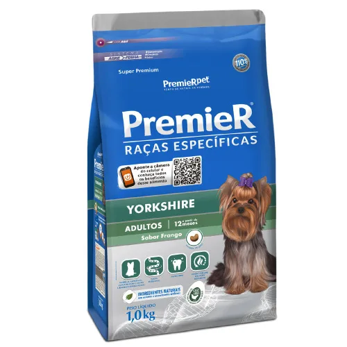 Premier Pet Premier Raças Específicas Yorkshire Adultos Pacote 1 Kg - PREMIER PET