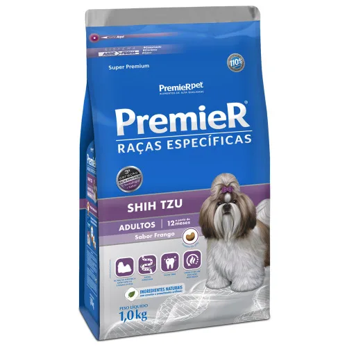 Premier Pet Premier Raças Específicas Shih Tzu–adulto Pacote 1 Kg - PREMIER PREMIER PET - Papelaria