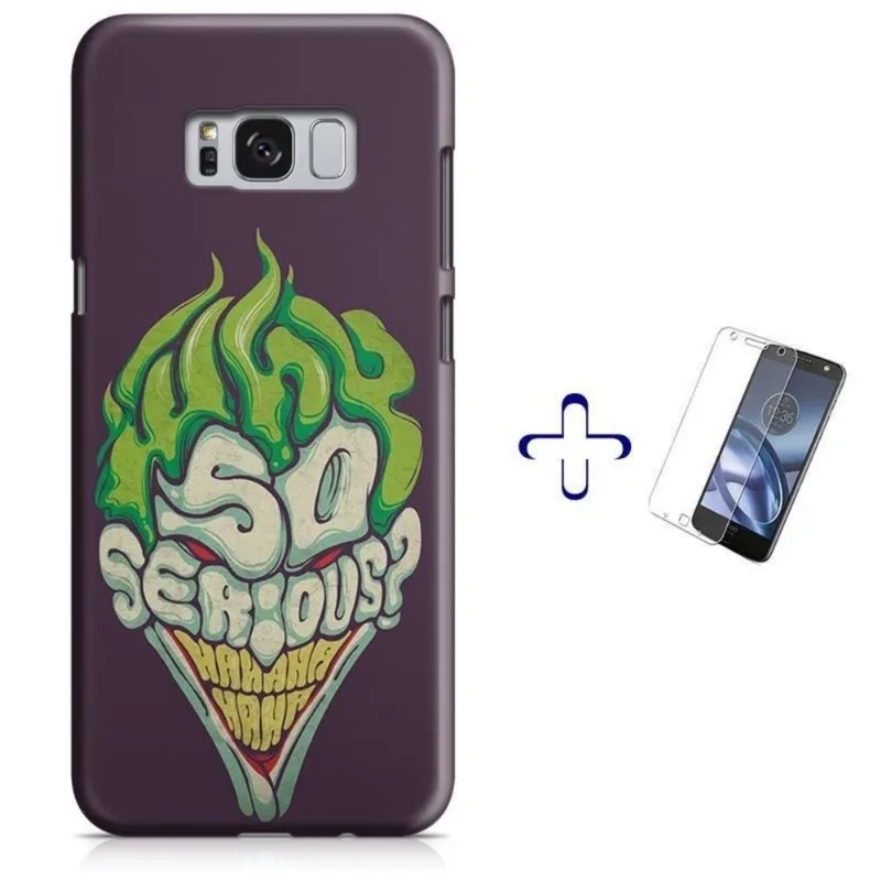 Kit Capa Galaxy S8+ Plus Coringa + Pel Vidro (BD05)