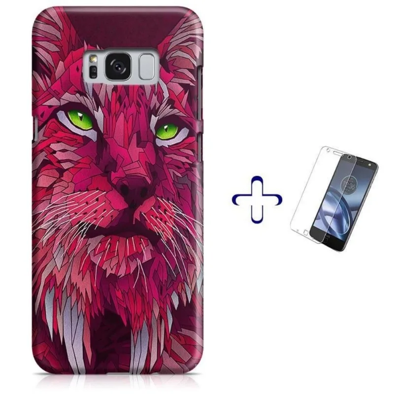 Kit Capa Galaxy S8+ Plus Lynx + Pel Vidro (BD03)