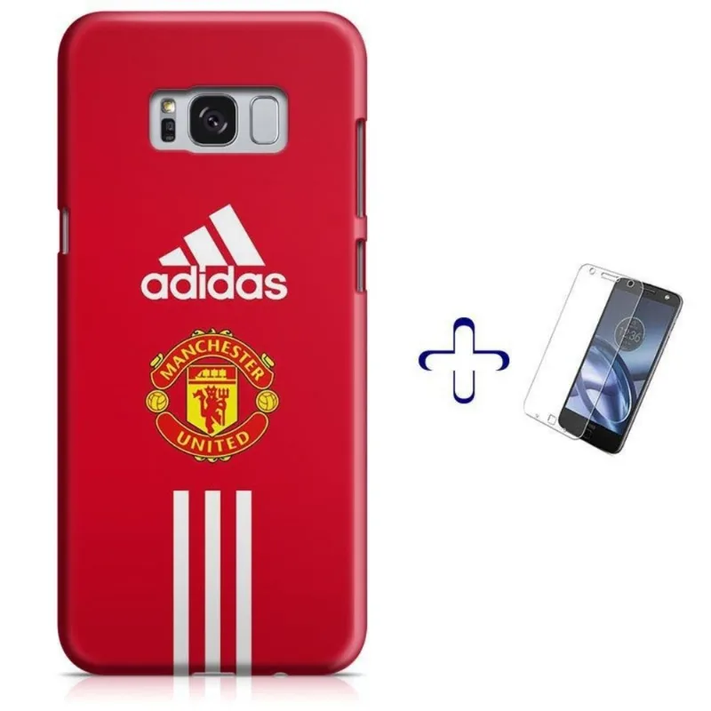 Kit Capa Galaxy S8+ Plus Manchester United +Pel Vidro (BD03)