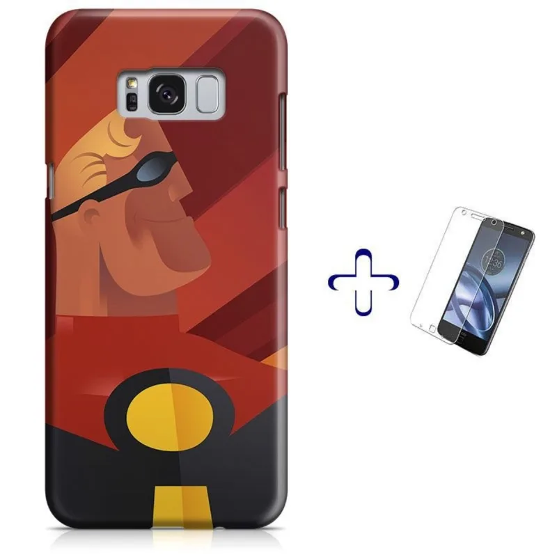 Kit Capa Galaxy S8+ Plus Os Incriveis + Pel Vidro (BD03)