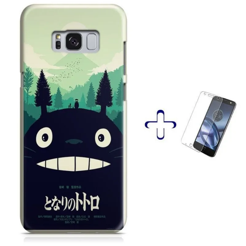 Kit Capa Galaxy S8+ Plus Totoro + Pel Vidro (BD03)