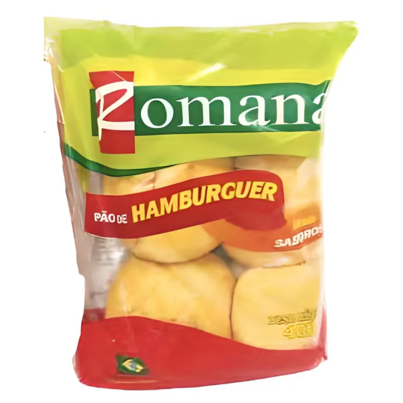 Pão p/ Hamburguer Romana 400g - Romana - Padaria