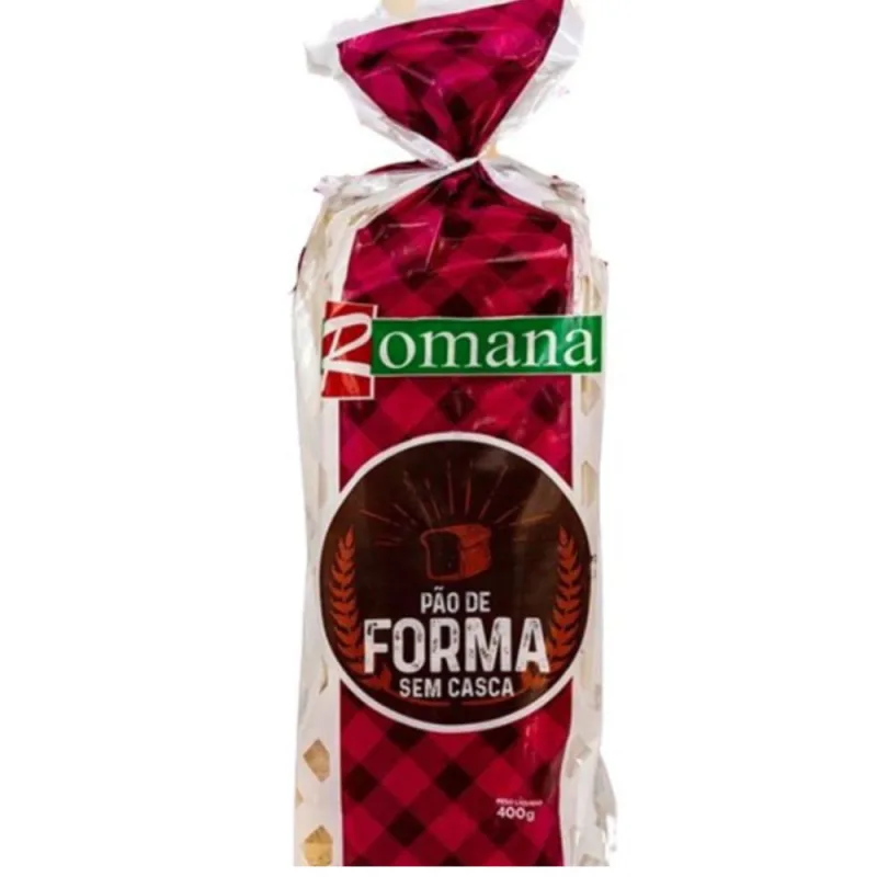 Pão de Forma Integral Romana sem Casca 400g - Romana