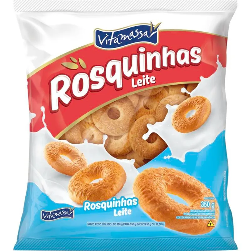 Biscoito Rosquinha Vitamassa Leite 350g
