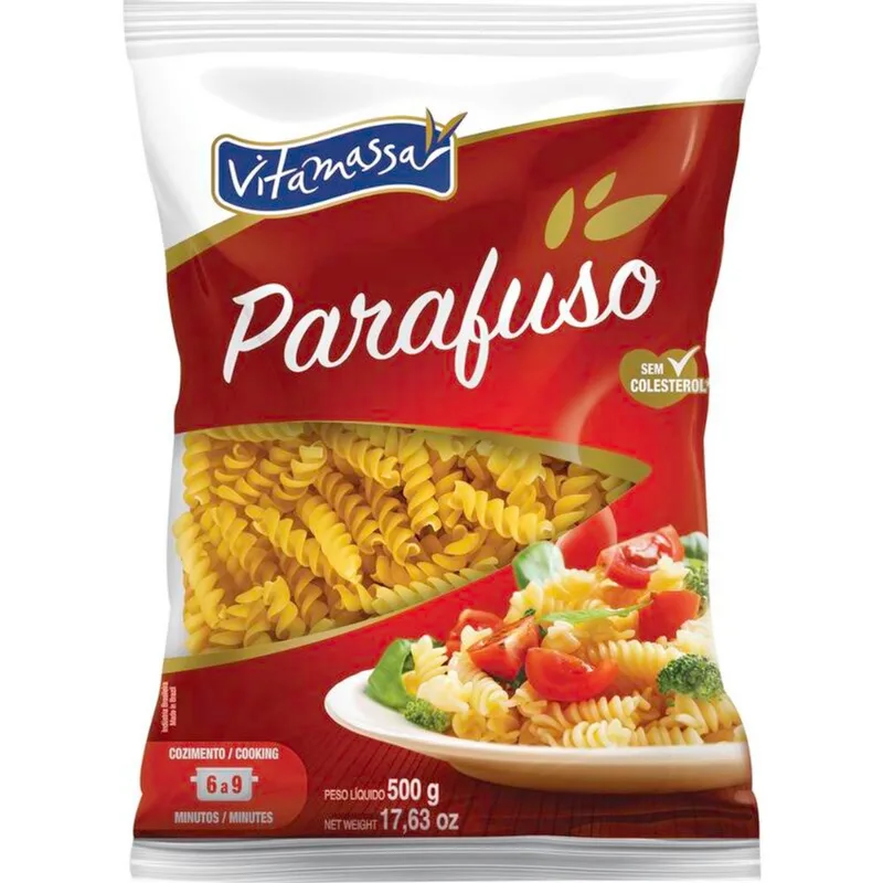 Macarrão Comum Vitamassa Parafuso 500g