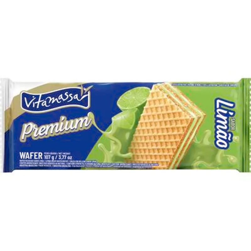 Biscoito Wafer Vitamassa Limão 107g