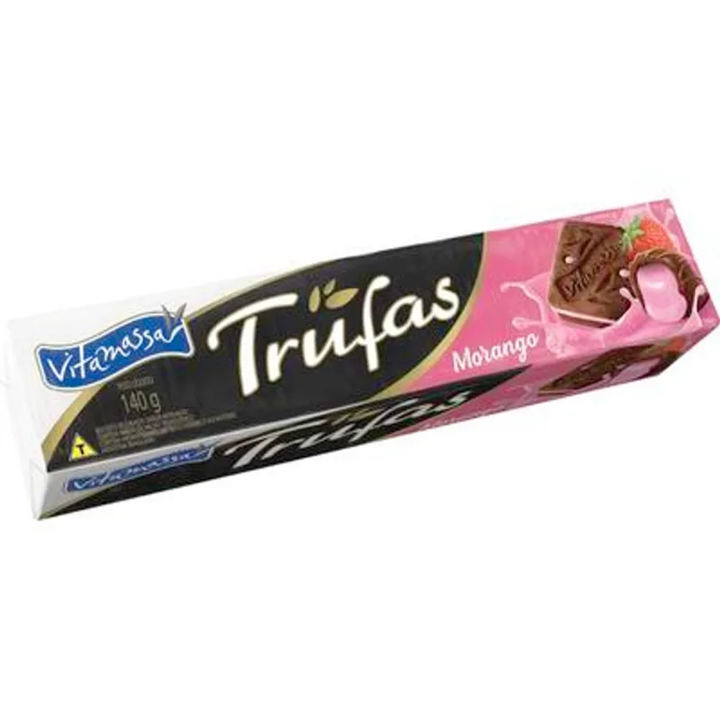 Biscoito Vitamassa Trufas Morango 140g