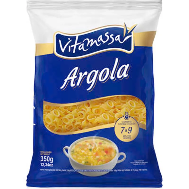 Macarrão Comum Vitamassa Argola 350g
