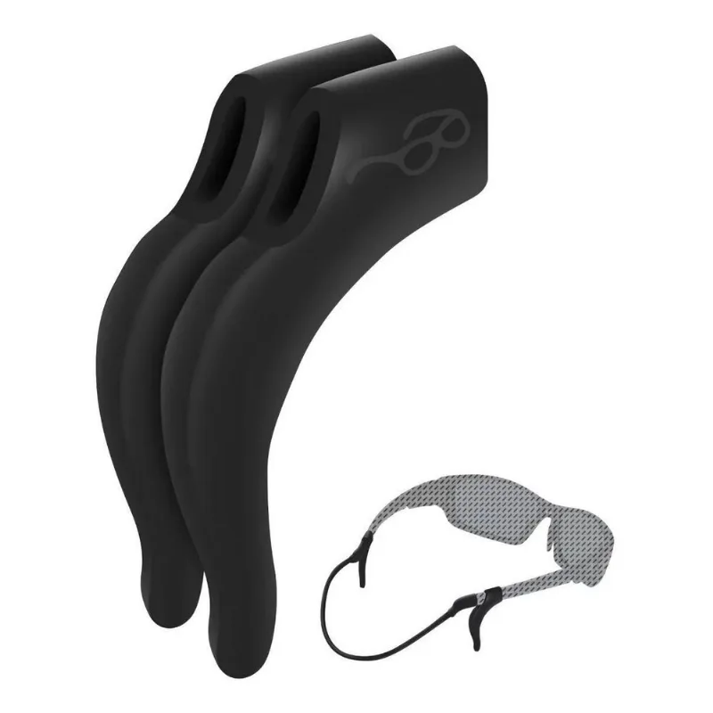 Cordão Silicone Óculos Infantil Preto (10 Unidades)