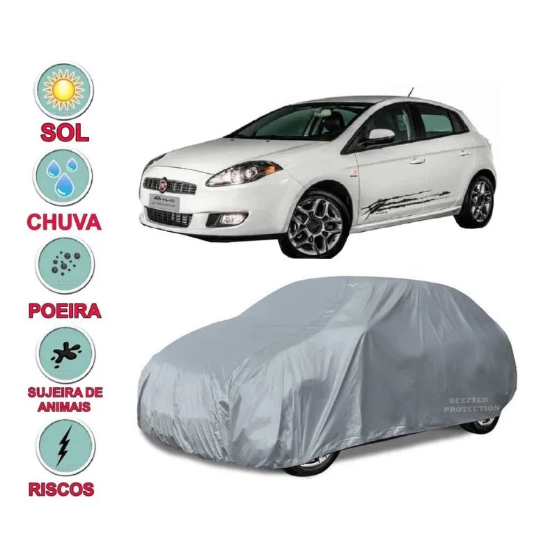 Capa Cobrir Carro Fiat Bravo Impermeável Proteção Bezzter