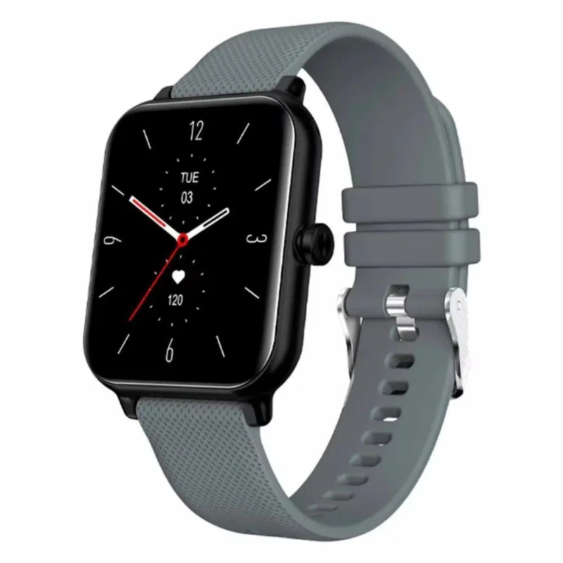 Smartwatch FTX FTXF24-BW Tela 1.78" Com Monitoramento De Saúde E Bateria Até 7 Dias Cinza