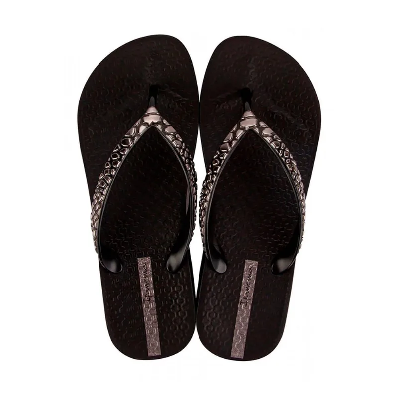 Sandália de Dedo Ipanema Mesh FlatForm Confortável Brilho