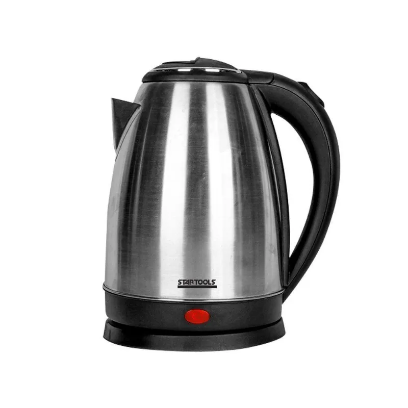 Chaleira Elétrica Startools Jarra 2L 1500W Inox Preto com Desligamento Automático 220V