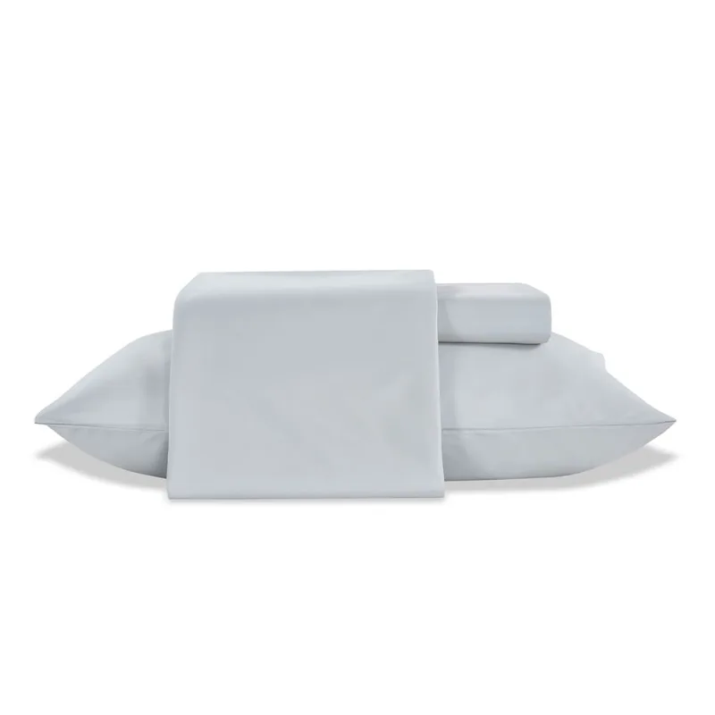 Jogo de Cama King Size Jolitex 3 Peças Toque de Seda Liso Cinza