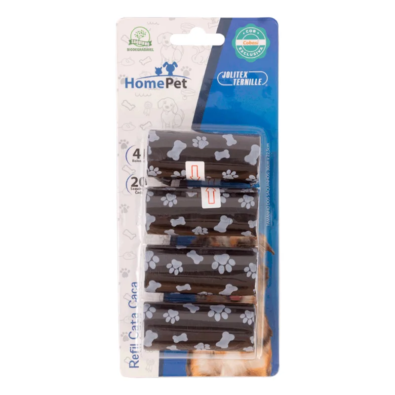 Refil Saquinhos Higiênicos Patinhas HomePet Único