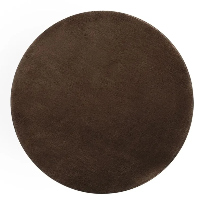 Tapete Vip Redondo 100cm Chocolate Jolitex - Jolitex - Cama, Mesa E Banho