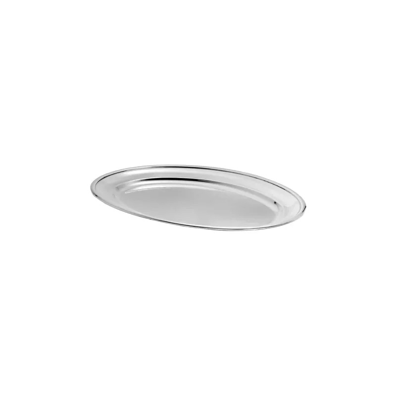 Travessa Oval Rasa Aço Inox 20cm - Mek - Utilidades Domesticas