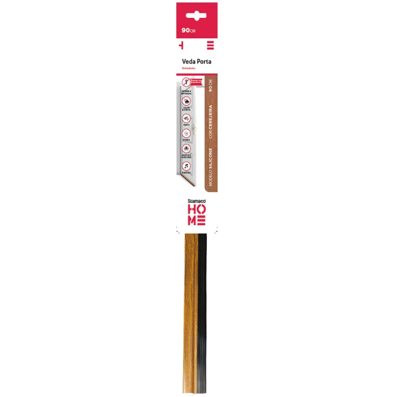Veda Porta PVC Stamaco 90 CM Cerejeira