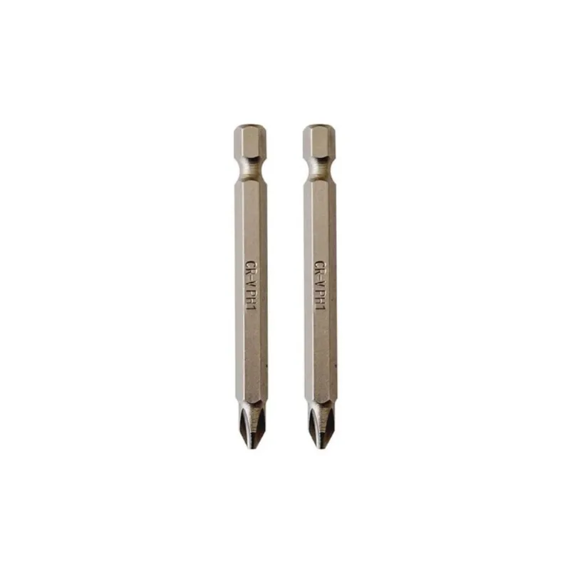 Bits com Ponta Phillips encaixe de 1/4" PH2 50mm com 2 Peças Stamaco Bits com Ponta Phillips encaixe de 1/4" PH2 70mm c/2pcs Stamaco