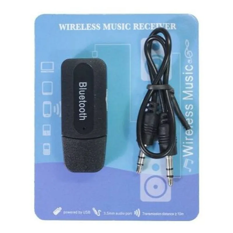 Receptor Bluetooth Usb P2 Áudio Stereo 2.1 Adaptador Músicas